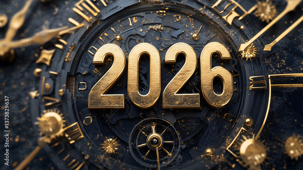 Fototapeta premium 2026 New Year