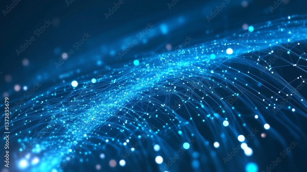 Abstract visualization of blue digital data connections, showcasing a complex network of interconnected nodes. This image captures the essence of data flow, technology, and futuristic connectivity Abstract visualization of blue digital data connections, showcasing a complex network of interconnected nodes. This image captures the essence of data flow, technology, and futuristic connectivity