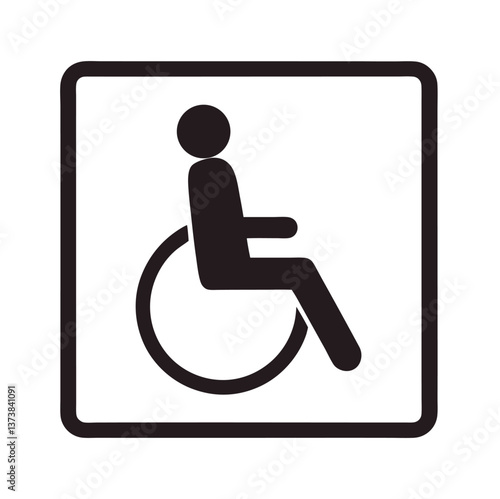 Wheelchair Accessibility Icon – Universal Handicap Symbol for Inclusive Design and ADA Compliance