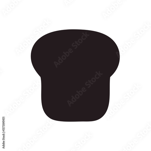 Minimalist Bread Loaf Illustration for Food Design