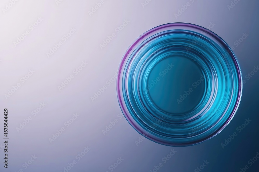 Obraz premium Circular design showcases gradients of blue and purple, creating