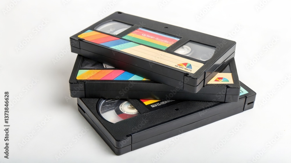 Stack of VHS Tapes Stack of VHS Tapes
