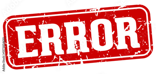 error rectangular sign. error stamp