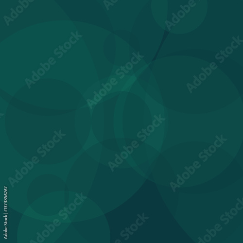 Abstract Teal Circle Overlays