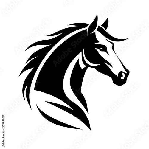 horse, icon, head, vector, minimalist, outline, face, black horse head icon, horse logo, horse emblem, equestrian icon, mustang horse icon, arabian, thoroughbred horse icon, racing, farm horse icon, w