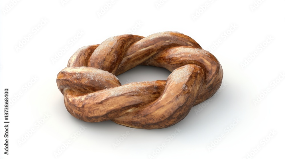 A Delectable Twisted Ring Shaped Bread A Delectable Twisted Ring Shaped Bread