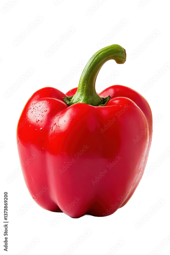 Isolated Red Bell Pepper Isolated Red Bell Pepper