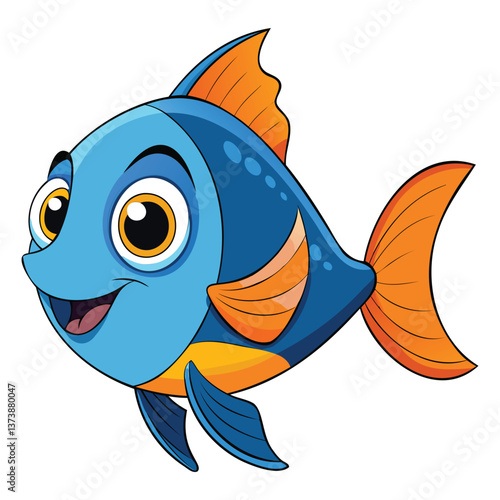 Minimalist Fish Design Vector Art
