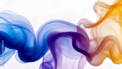 Wallpaper Mural An abstract gradient wave, flowing transitions of vibrant colors on a white background. v2 Torontodigital.ca