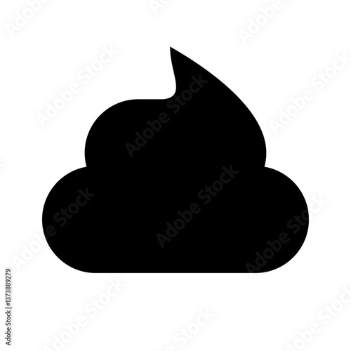Poop icon vector. Poo shit symbol.