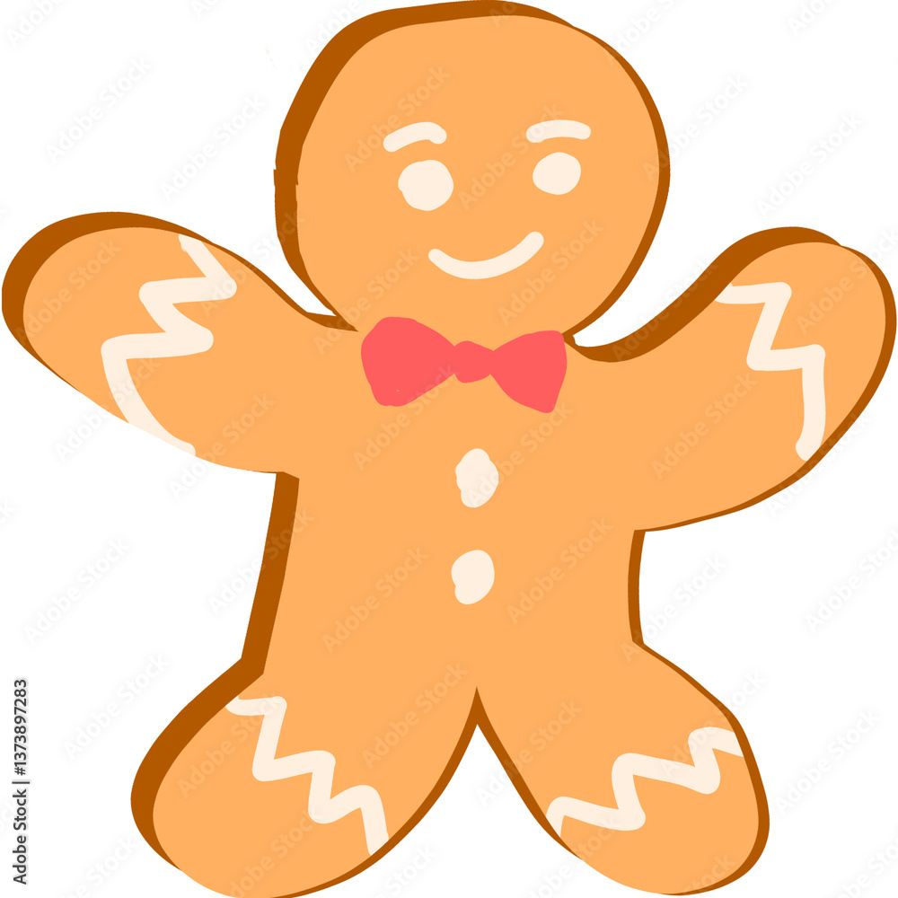 gingerbread man isolated on white gingerbread man isolated on white