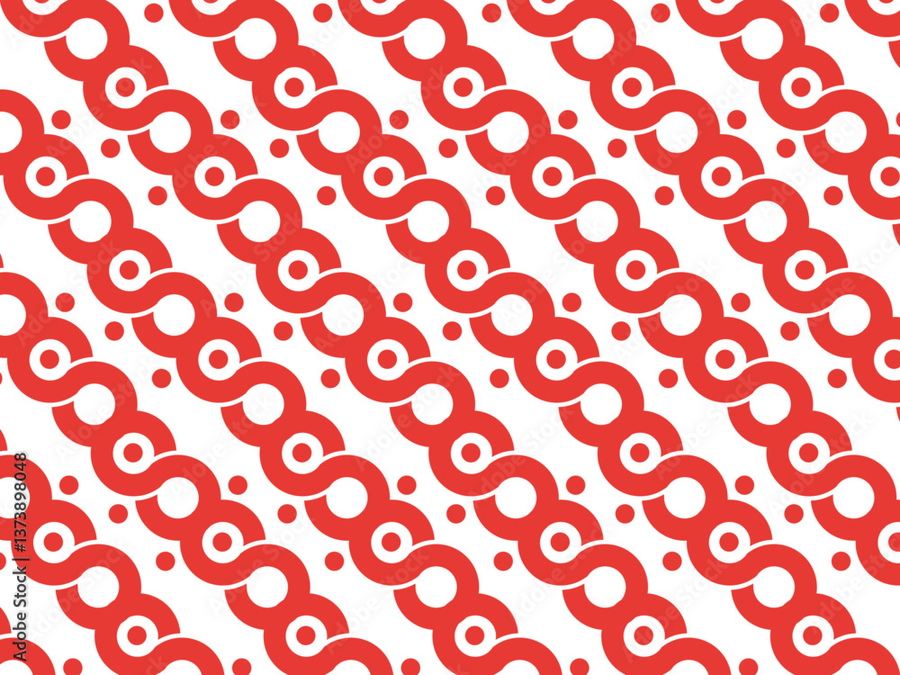 Bold Circular Chain Pattern Bold Circular Chain Pattern