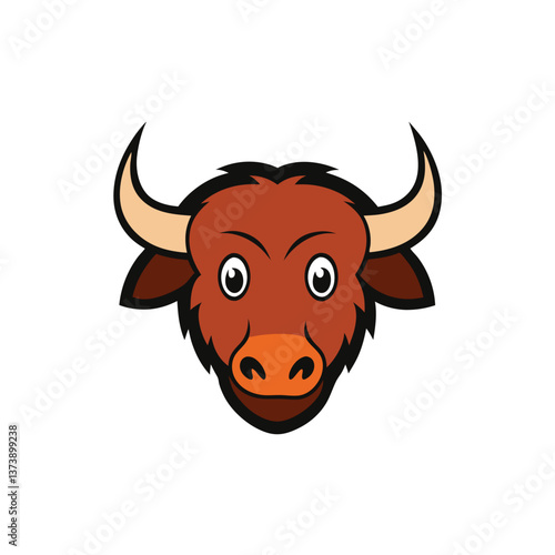 Buffalo head vector art