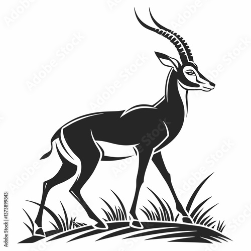 impala silhouette icon vector