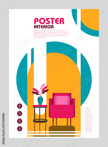 Poster Interior design Bauhaus Style