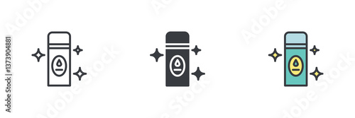 Air freshener different style icon set.
