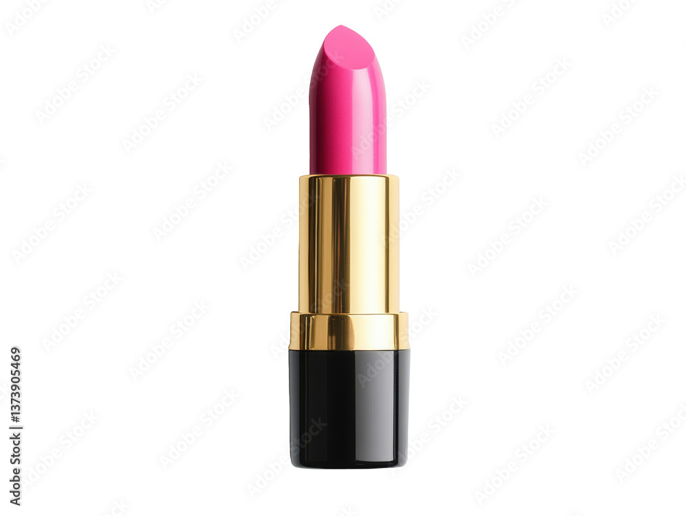 Bold pink lipstick for vibrant makeup looks and beauty essentials on a transparent background, cut out Bold pink lipstick for vibrant makeup looks and beauty essentials on a transparent background, cut out