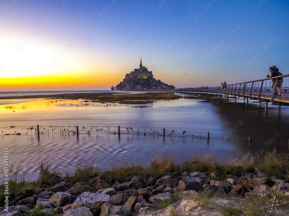 Mont Saint-Michel, Normandie, Frankreich, Europa