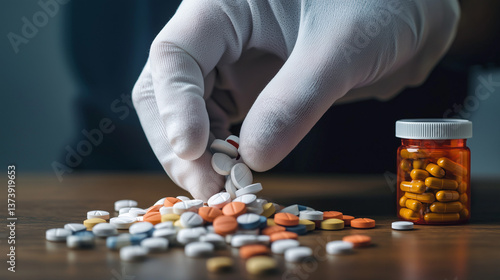 Medicine and medical in hand
