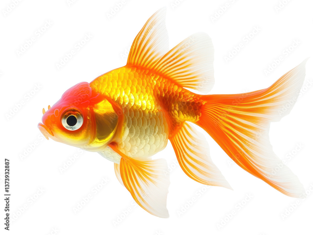 Isolated Golden Fish Isolated Golden Fish
