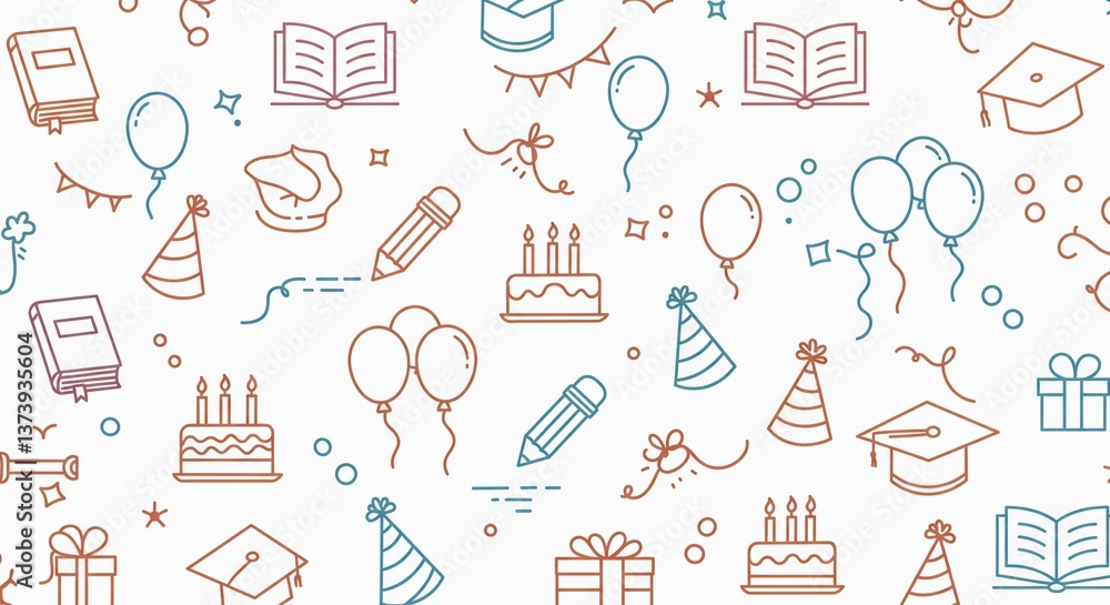 Seamless vector pattern of medical icons and doodles for educational texture Seamless vector pattern of medical icons and doodles for educational texture