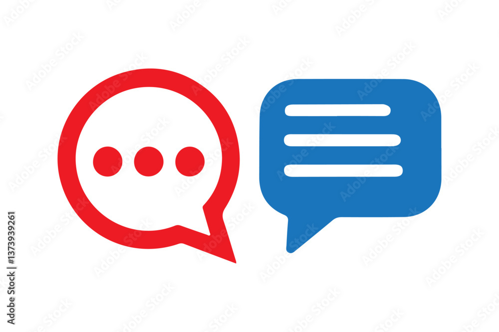 Fototapeta premium chat bubble icon