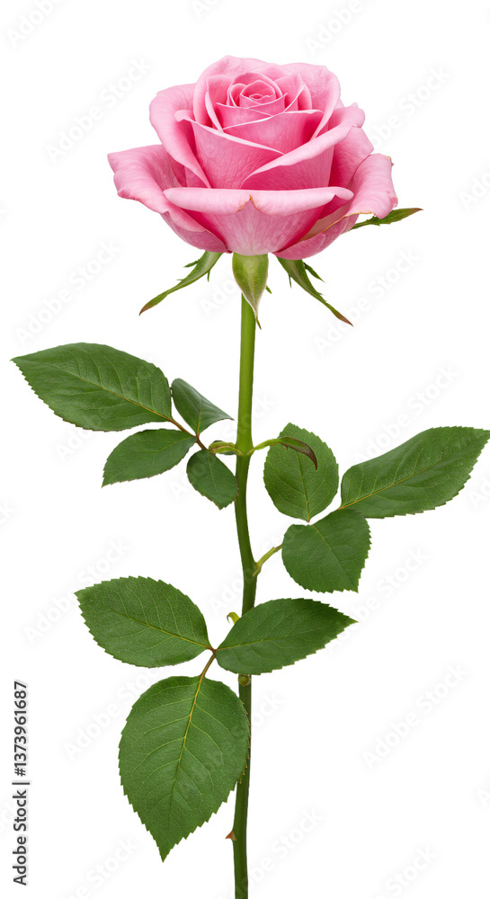 Obraz premium Rose summer flowers with transparent background
