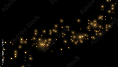 Gold sparkles background.