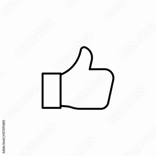 like reaction icon sign vector