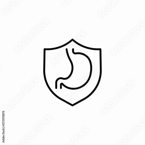 stomach treatment icon sign vector