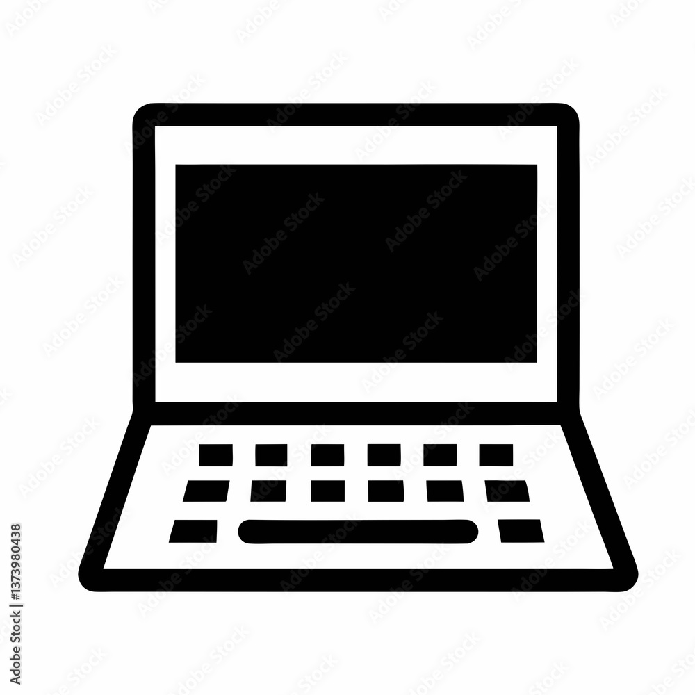 Silver laptop on a white background, open with a clear display and keyboard, isolated and portable, ideal for business and digital work Silver laptop on a white background, open with a clear display and keyboard, isolated and portable, ideal for business and digital work