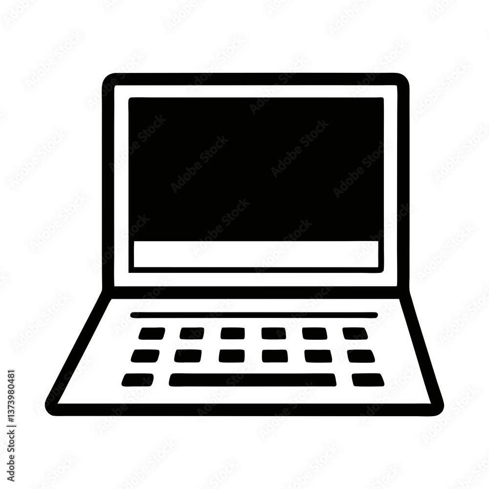 Silver laptop on a white background, open with a clear display and keyboard, isolated and portable, ideal for business and digital work Silver laptop on a white background, open with a clear display and keyboard, isolated and portable, ideal for business and digital work