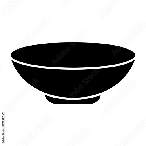 Simple name for the image is Ceramic bowl on a white background