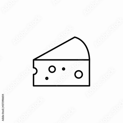 cheese food icon sign vector