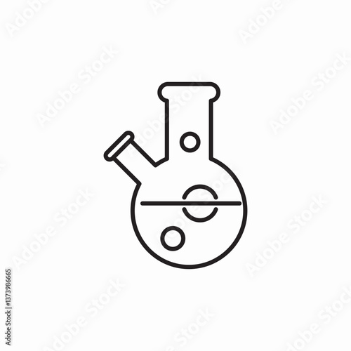 chemistry equipment icon sign vector