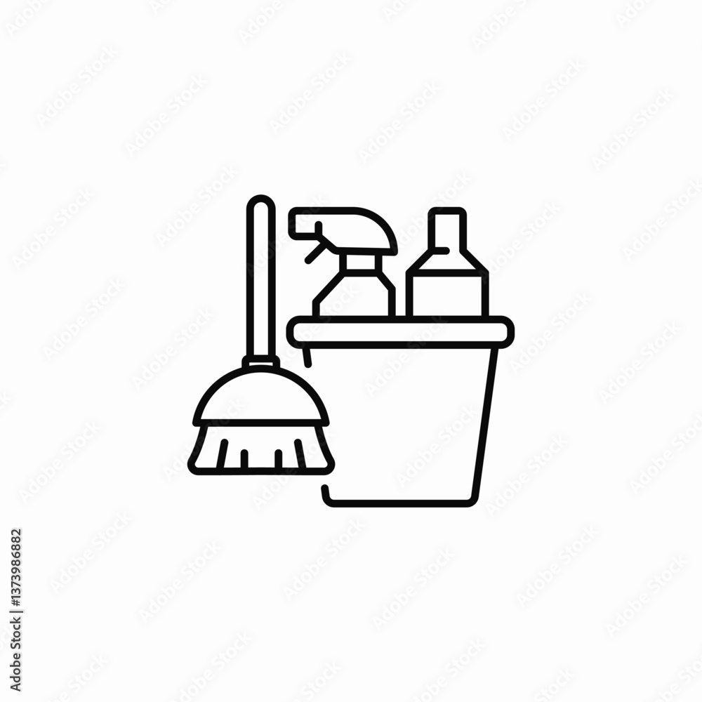 cleaning kit icon sign vector cleaning kit icon sign vector