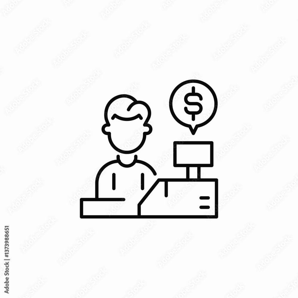 payment desk icon sign vector payment desk icon sign vector