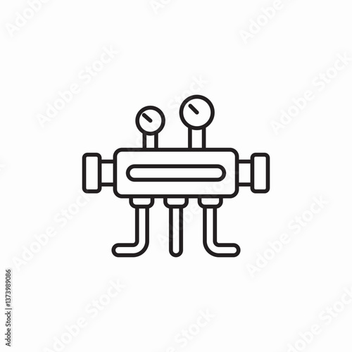 system pressure icon sign vector
