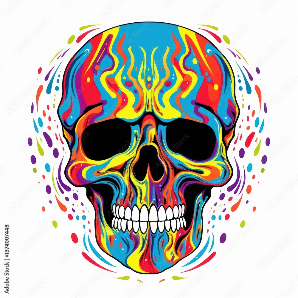 A skull graphics art celebration. A skull graphics art celebration.
