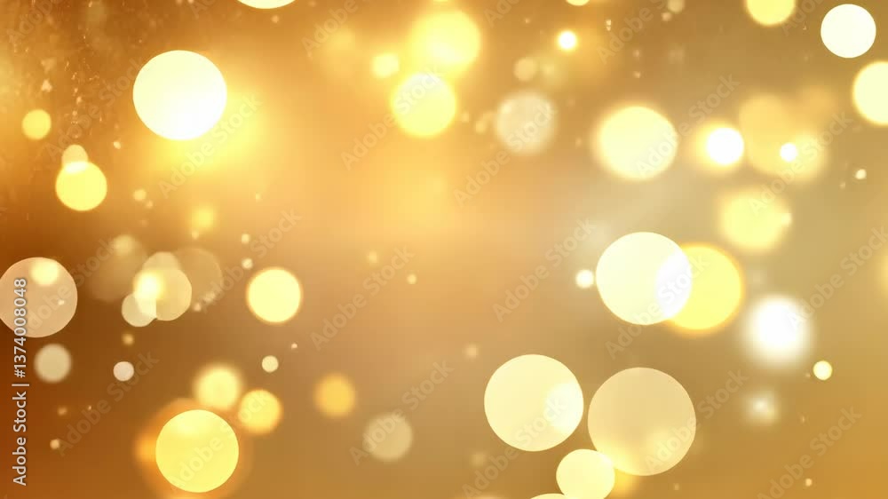 Glittering golden bokeh lights create a magical atmosphere for festive celebrations and joyful gatherings Glittering golden bokeh lights create a magical atmosphere for festive celebrations and joyful gatherings