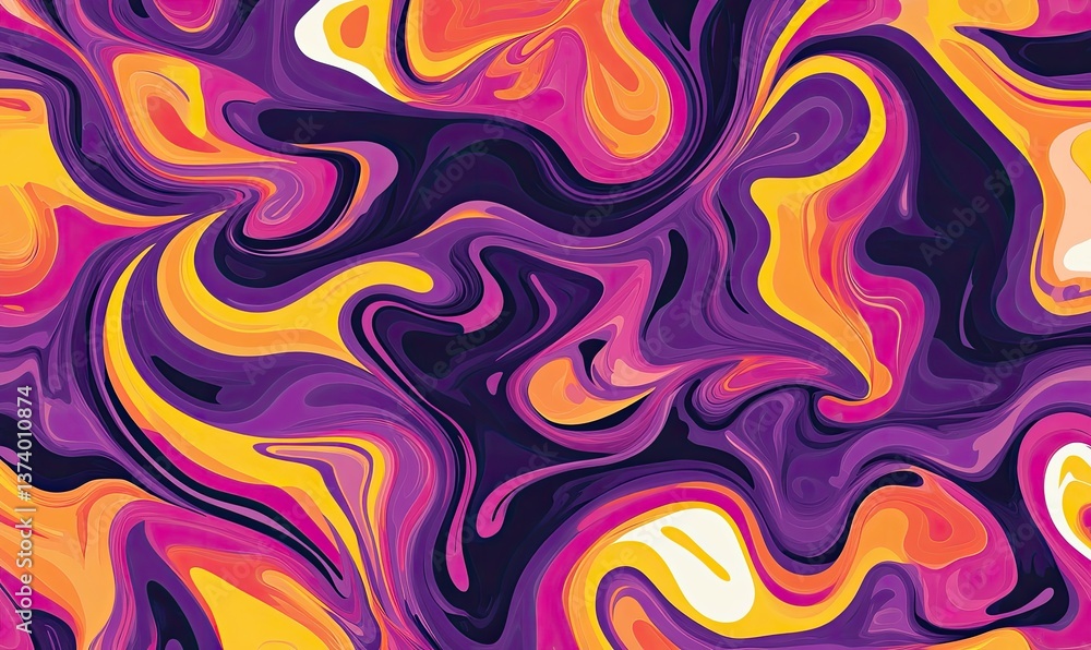 Abstract swirling color design Abstract swirling color design