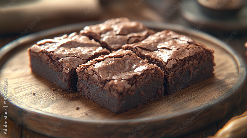 Classic Chocolate Brownie with Crinkled Top Classic Chocolate Brownie with Crinkled Top