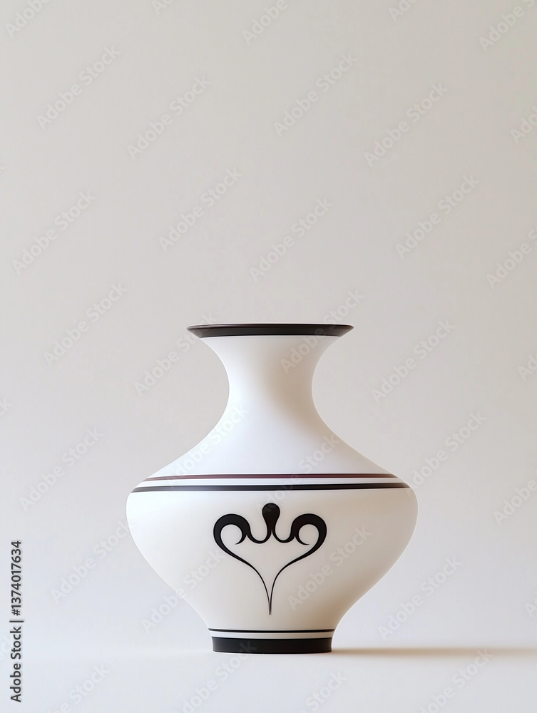 minimalist design of Chinese ceramic vase minimalist design of Chinese ceramic vase