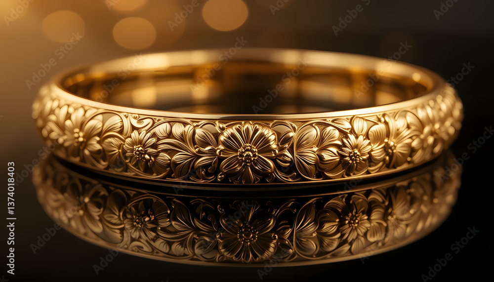A classic gold bangle A classic gold bangle