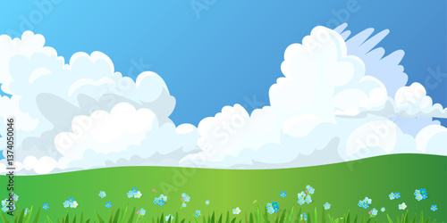 vector cartoon glade illustration. Hand drown Baby graphics concept.
