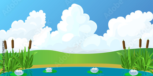 vector cartoon outdoor illustration. Hand drown Baby graphics concept.