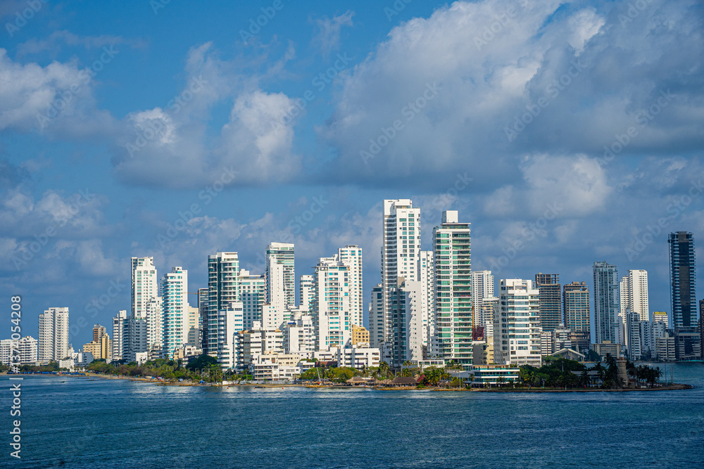 Fototapeta premium Cartagena, Millionenstadt in Kolumbien