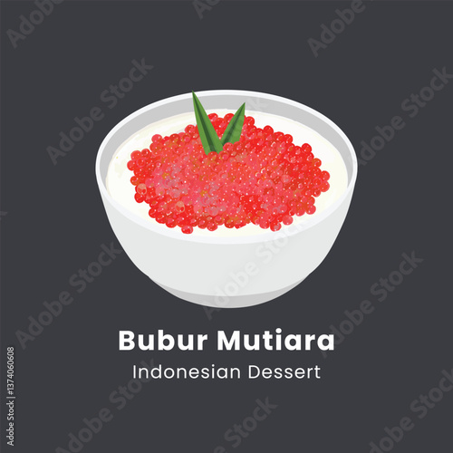 Bubur sagu mutiara indonesian traditional dessert