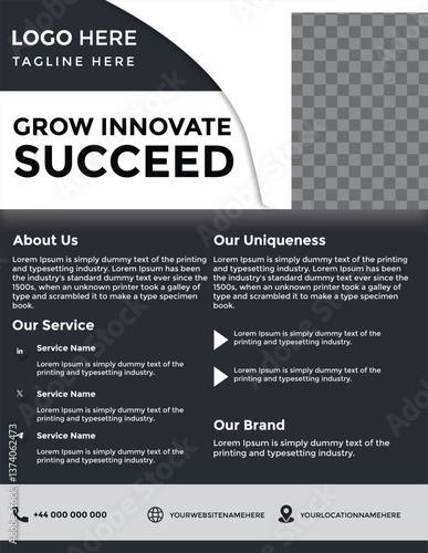 Grow Innovate Succeed Business Flyer