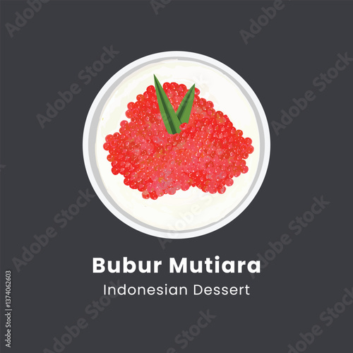 Bubur sagu mutiara indonesian traditional dessert